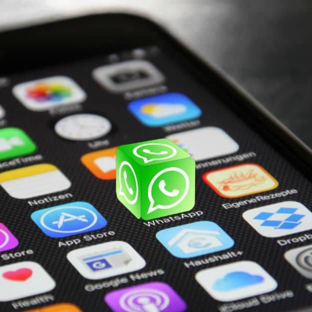 WhatsApp è un social network? - nell'immagine l'icona della App in evidenza sullo schermo di uno smatphone